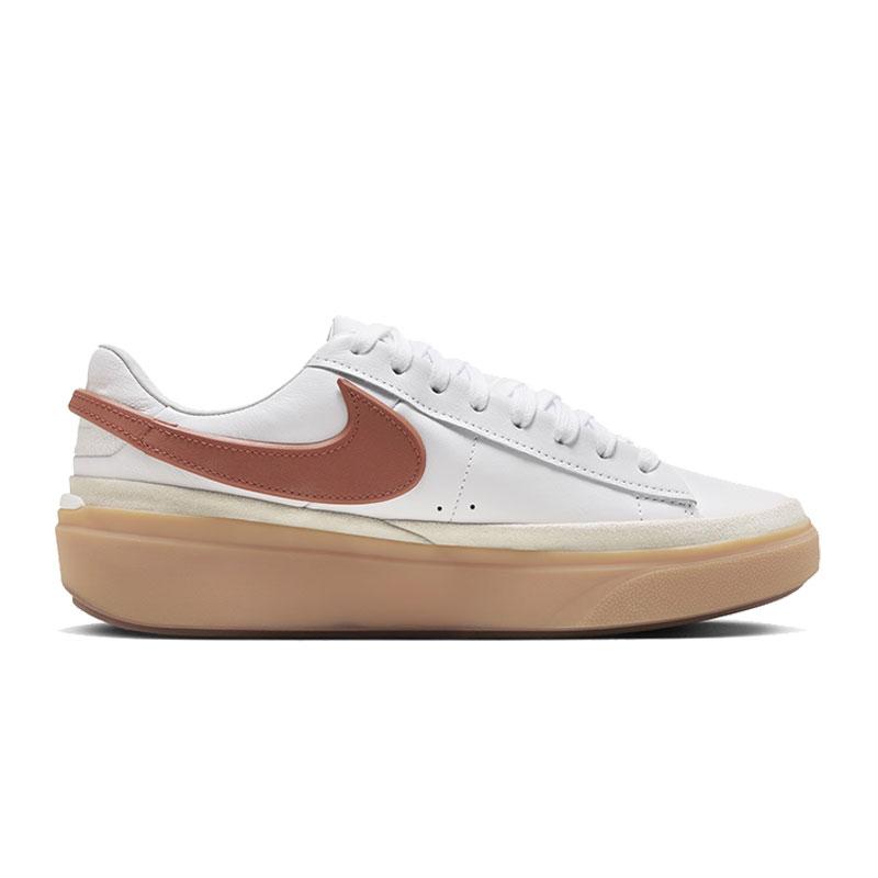 Nike Blazer Phantom Low Weiß Dunkelrotbraun Summit White Sneaker Skateschuhe HF3119-100