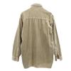 Levi's Made In Italy Long Sleeve Corduroy Shirt L Khaki Men's Used