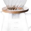 Carafe with Filter Manual Coffee Dripper Anti-Scald Portable Hand Brewing Pot