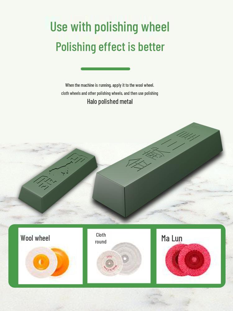 Multi-Surface Polishing Wax: Stainless Steel, Wood, Jade, Marble, Glass, Mirror - White & Green Paste