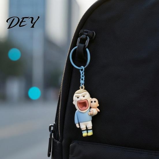 Football Player Backpack Charm Cartoon Keychain Pendant, Big Mouth Man Pendant Charm, Bag Hanging Decorative Accessory, Lover Gift Accessory
