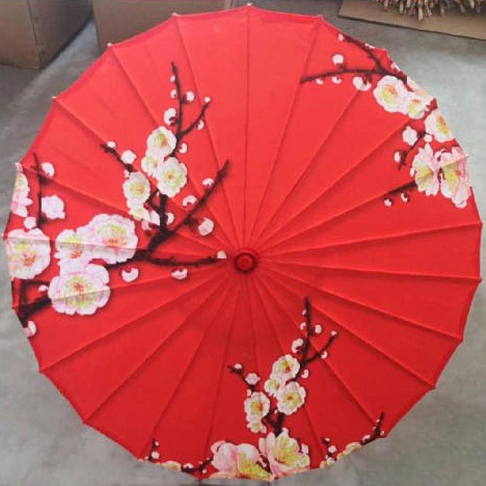 Čínský starožitný styl, naolejovaný papírový deštník, kostýmy, fotografie, taneční vystoupení s deštníkem