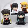 Sada anime figurek Demon Slayer - Nezuko Tanjirou Zenitsu Inosuke Kyoujurou Giyuu - Kawaii Qposket PVC model hračky dárek 15 stylů