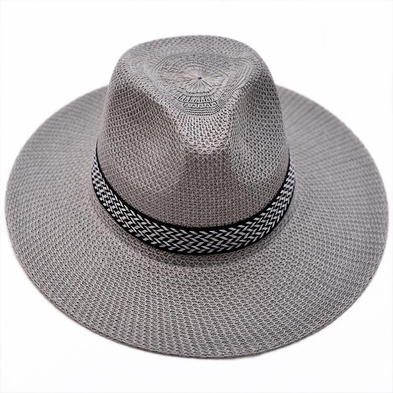 

1PC Summer Sun Protection Sun Hat Men s Hat Men s Beach Big Brim Straw Hat Cool Hat Top Hat Sun Hat Fishing Hat
