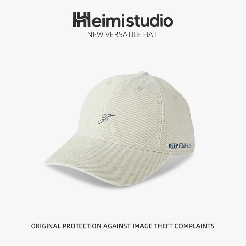 25 Early Autumn New Letter Embroidered Retro Baseball Cap Men's and Women's Casual Cap Sunscreen Visor Tide