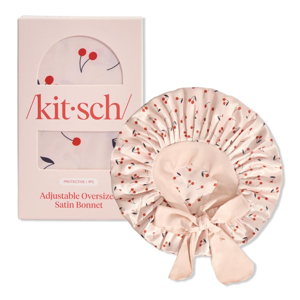 

Регулируемый большой атласный чепчик Kitsch Blush