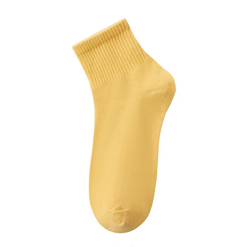 

Женские летние тонкие дышащие носки-трубы из чистого хлопка класса А, антибактериальные, впитывающие пот 1 pair имбирный