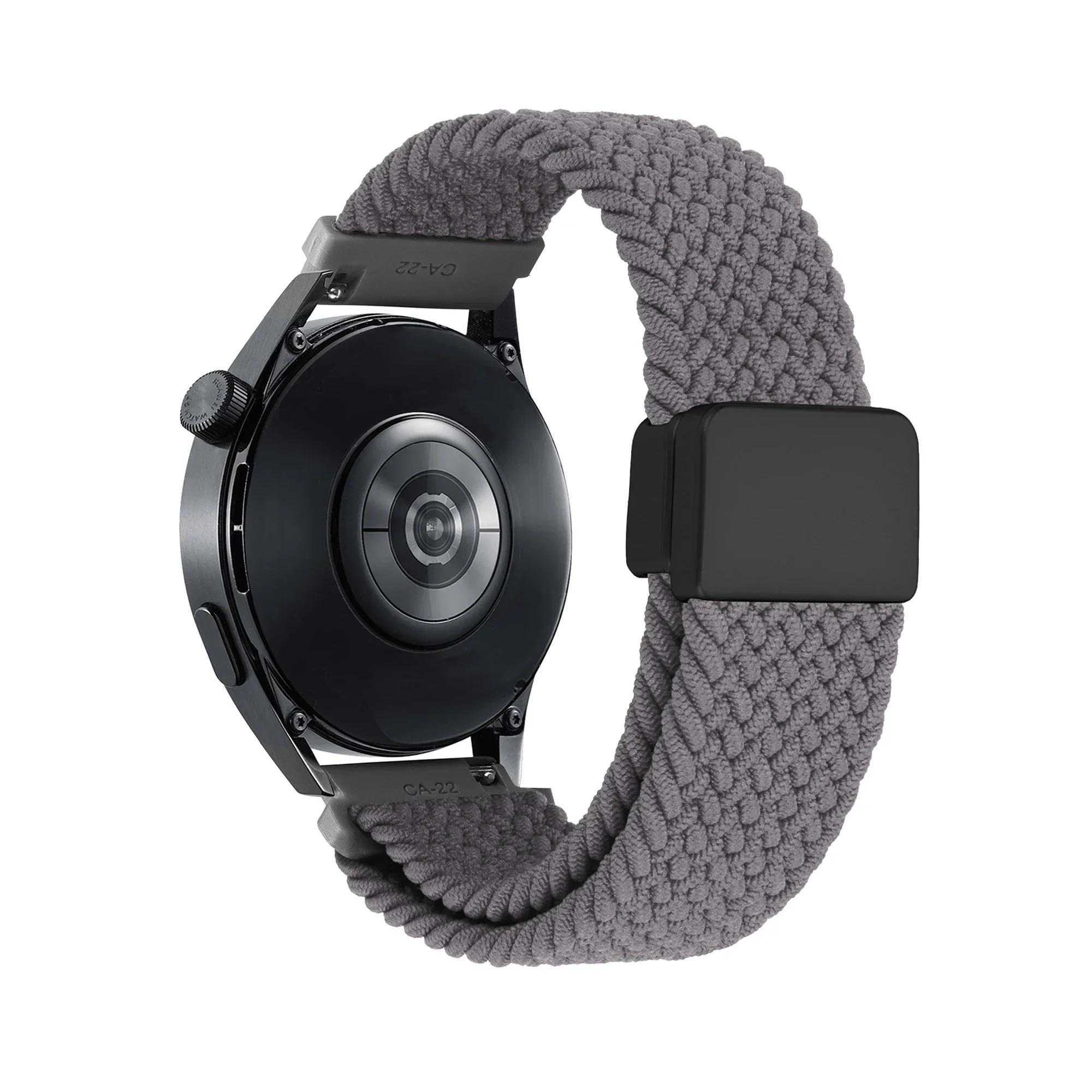 

20 мм 22 мм Нейлоновий ремінець для Garmin Vivoactive 6 5 Браслет для Forerunner 570 165 245 255 Магнітна застібка Браслет для Amazfit 1 piece 20mm
