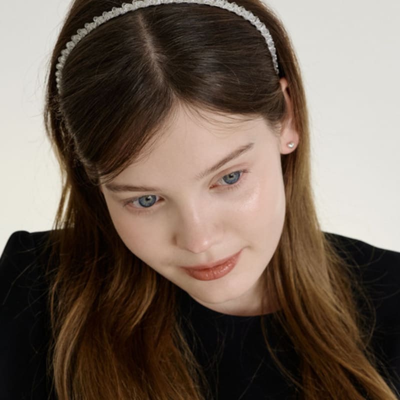 NUOY Sparkling Cubic Point Hairband (2 Colors)