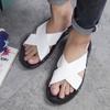 Móda Muži Černobílé Klasické Křížené X-tvarové Nazouvací Ležérní Boty Letní Prodyšné Venkovní Pánské Pantofle Pohodlné Plážové Sandály