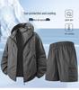 Couple's Outdoor Summer UV-Protection Hooded Ice Silk Sport Suit Set