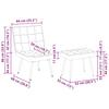 Velvet Relaxation Armchair with Footstool Cream