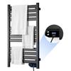 VEVOR Verwarmd Handdoekenrek voor Badkamer, Elektrisch Wandmontage, 12 Staven, Aluminiumlegering Handdoekverwarmer, Oververhittingsbeveiliging