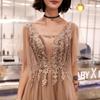 Piano Recital Long Party Evening Open 30s [EightSTAR Dress] Dress, Adult, Long, Tail, Dress, Tulle, After-Party Dress, Bride, Dress, Back, A-Line,