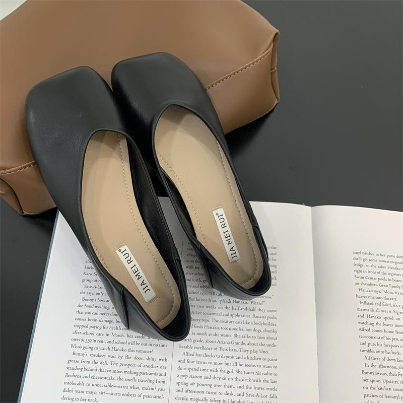 Soft-soled Doudou shoes, commuter shoes for office workers, Korean version, Dongdaemun shallow mouth flats, spring 2025