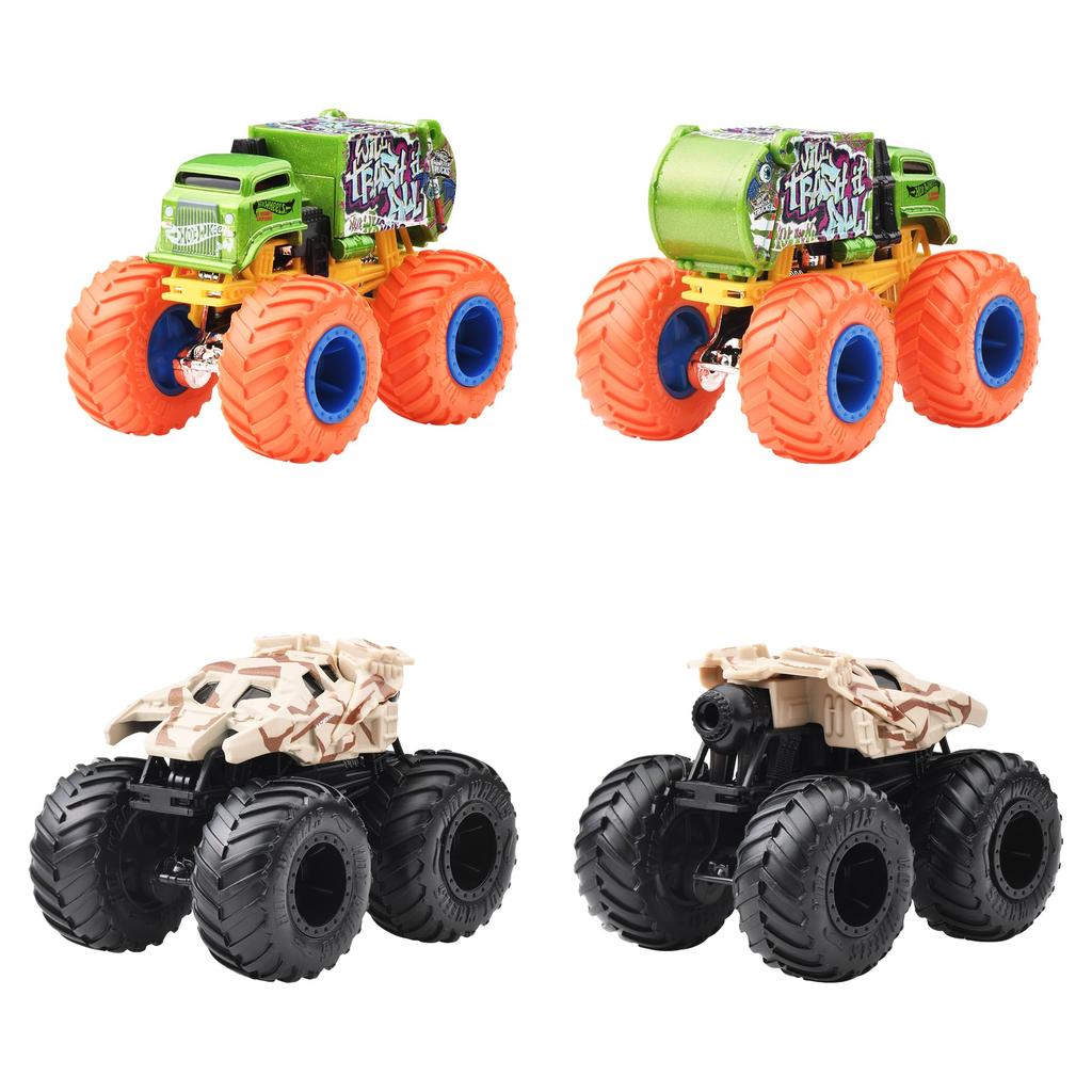 Hot Wheels Monster Truck 1:64 Assorted Vehicle Toys, Mini Cars, 8-Car Box, Ages 3+, Multi-Purpose, FYJ44-983K