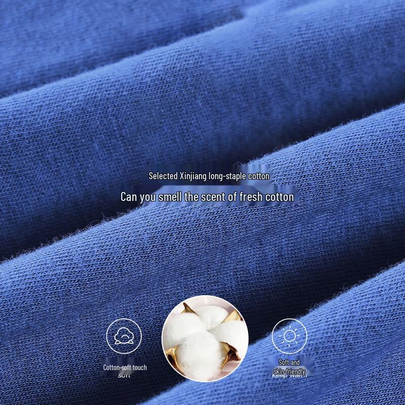 LANSWE Men's Pure Cotton Mid-High Waist Plus Size Briefs