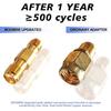 Boobrie 2-Pack Upgraded SMA Female to RP-SMA Female Adapter DC-18GHz VSWR ≤1.15 RF Coaxial Gold-Plated Adadper for FPV Drone Signal Booster