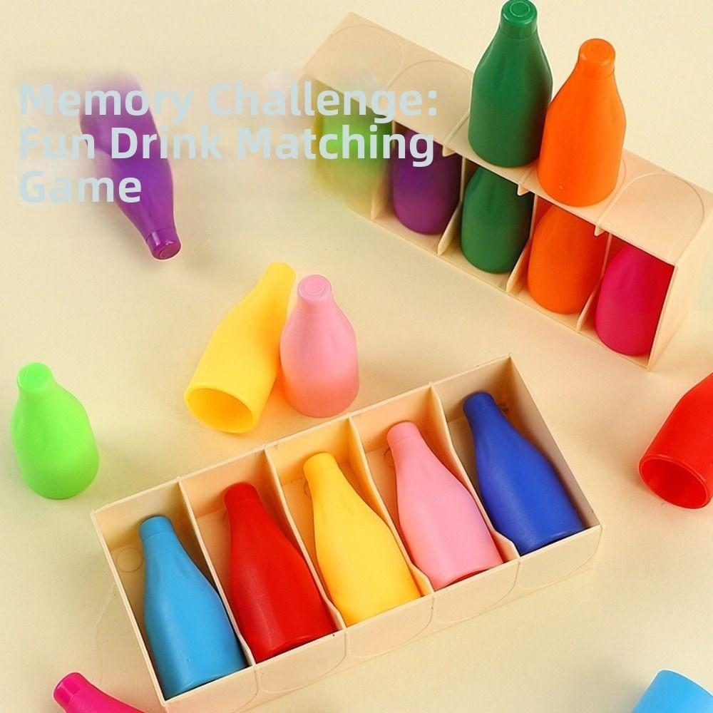 2Set Interactive Bottle Matching Game Creative Color Matching Sensory Game  Boys Girls