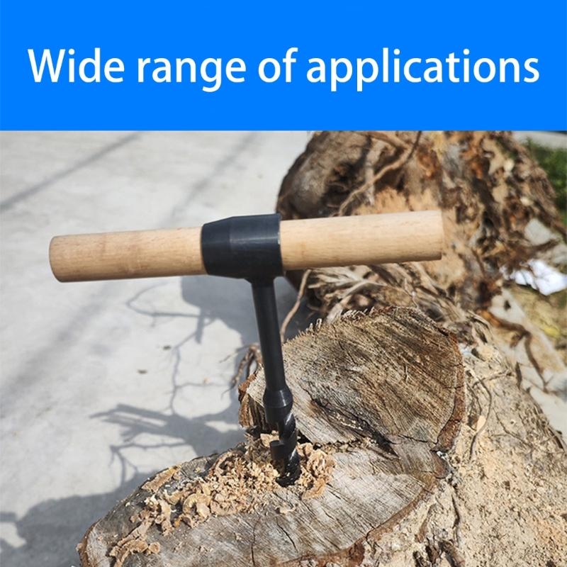 Punta per Trapano Legno in Acciaio ad Alto Tenore di Carbonio Trivella a Mano Portatile per Legno Umido e Applicazioni Fai-da-te in Varie Condizioni