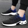 Men's shoes summer new fly-woven sports shoes comfortable wear-resistant air cushion shoes men's versatile running shoes lace-up casual shoes