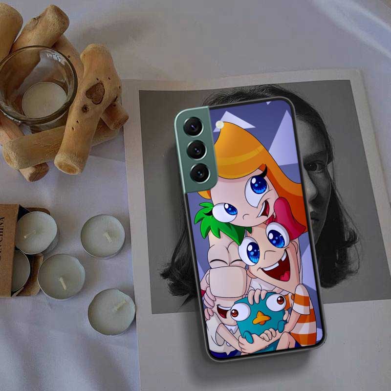 Cartoon Perry The Platypus Phone Case For Samsung Galaxy S22 S25 Ultra S21 S10 Plus S26 Edge S20 S23 S24 FE Cover Silicone S