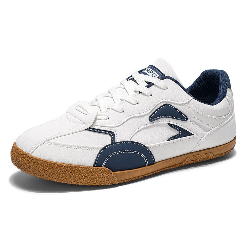 

Large size German training men s shoes spring and autumn new Korean version trend student leisure sports leather surface low top board shoes men 46