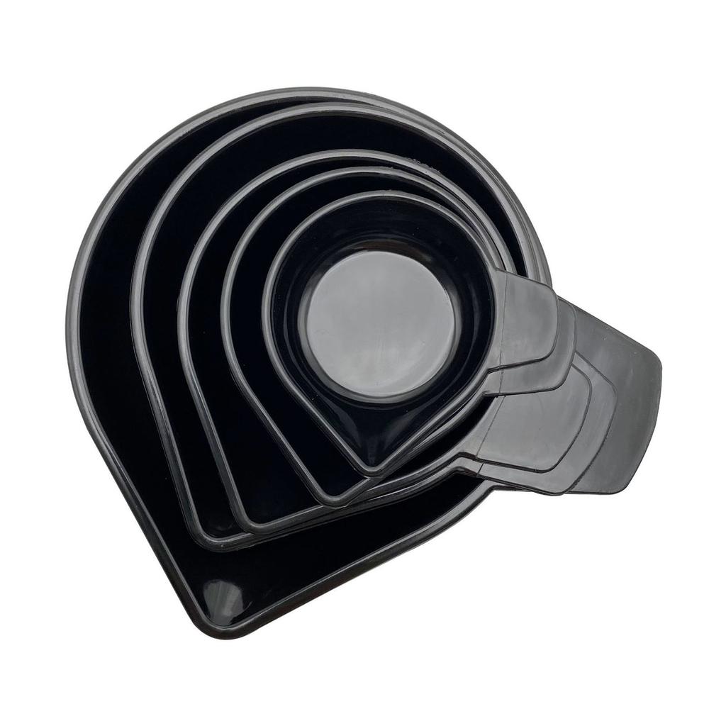 Pack Of 5 Plastic Weighing Bowls Trays For Liquids And Powders With Narrow Spout In Various Size For Kitchen And Lab Use