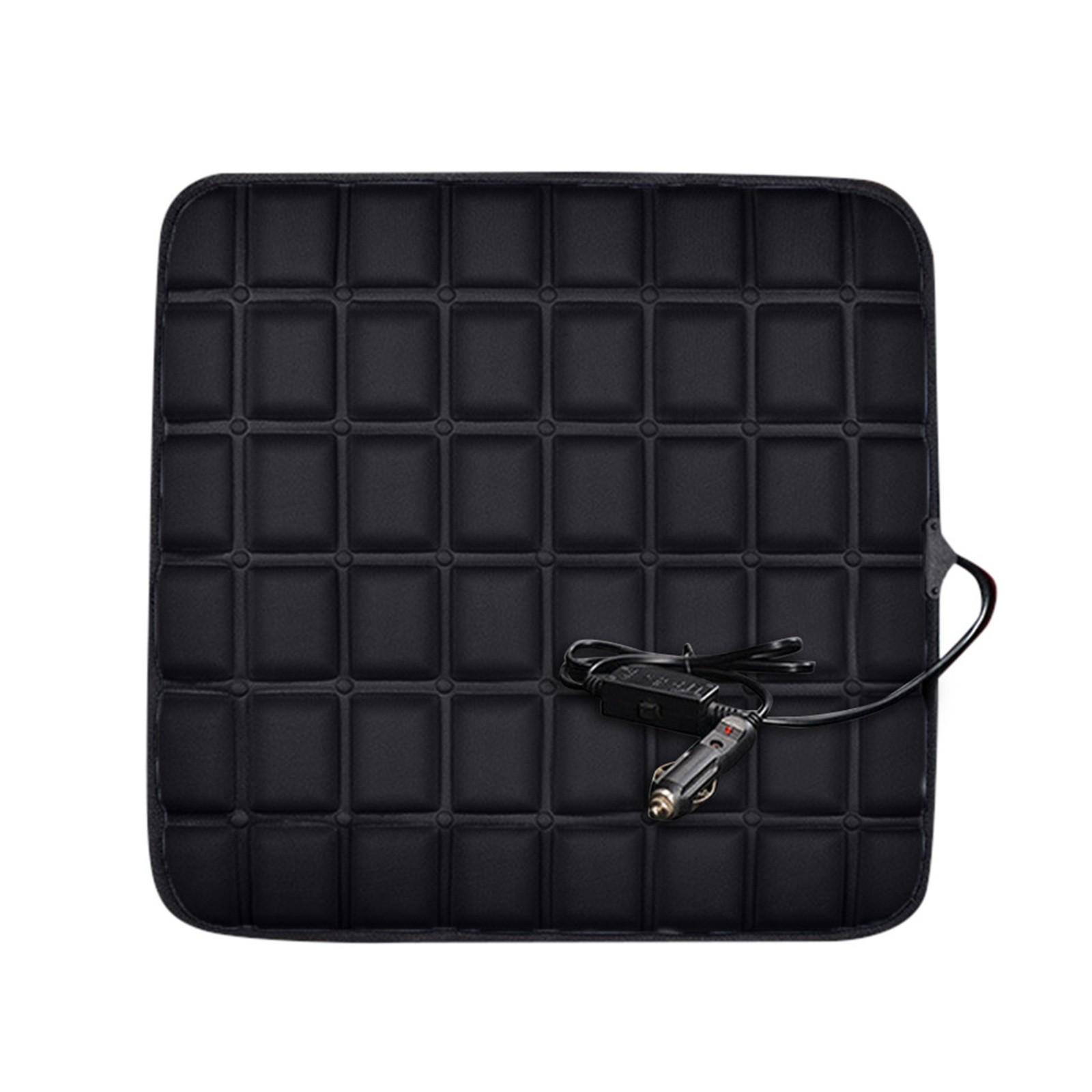 

Подушка для автомобильного сиденья с подогревом, быстронагревающаяся электрическая грелка из пеноматериала с эффектом памяти One Size чёрный