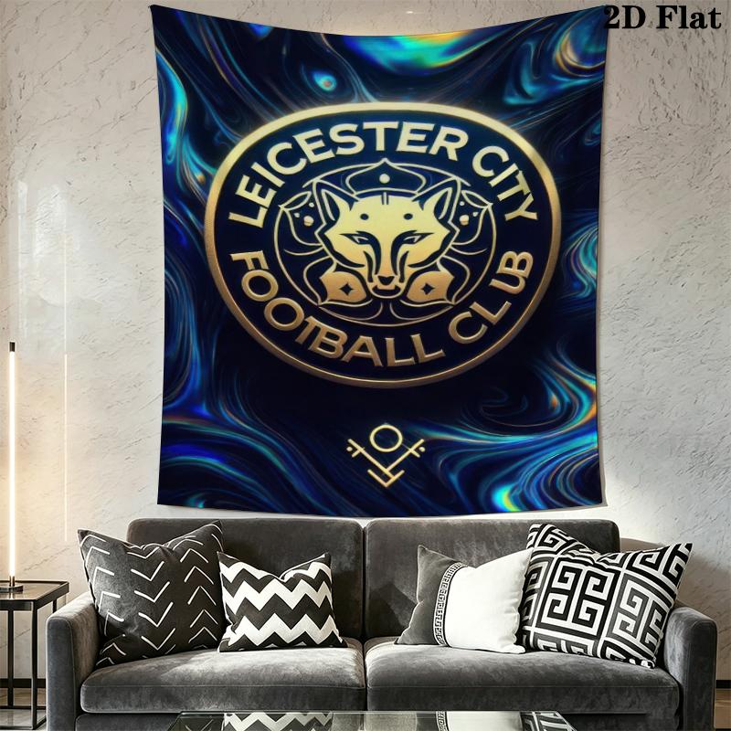 leicester city football club Wall Tapestry Aesthetic Wall Hanging Printed Fabric Blanket Decorative Tapestries for Bedroom Living Room Home Decor