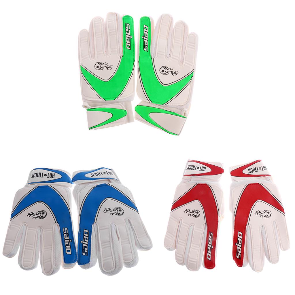Soccer Goalie Goalkeeper Gloves Pro Football Finger Saver for Children Size7 Soccer Goalie Goalkeeper Gloves Pro Football Finger Saver for Children Size7