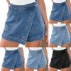 Dámské barevné džíny Stretch Slim Fit Distressed Denim Shorts