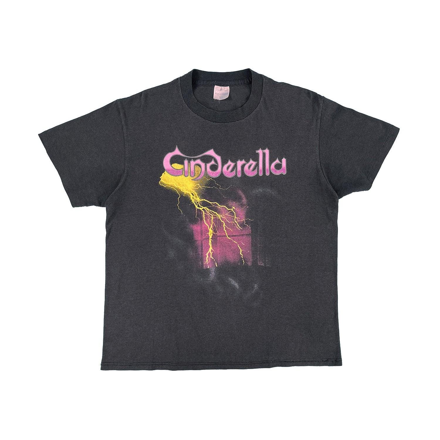 Cinderella Night Songs reprinted black short sleeve t-shirt QT6496 Unisex T-Shirt XXXXL