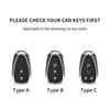 Leather Car Key Case Cover Holder Keychain Shell for Chevrolet 2017 2018 2019 Malibu Camaro Cruze Traverse Sonic Volt Equinox