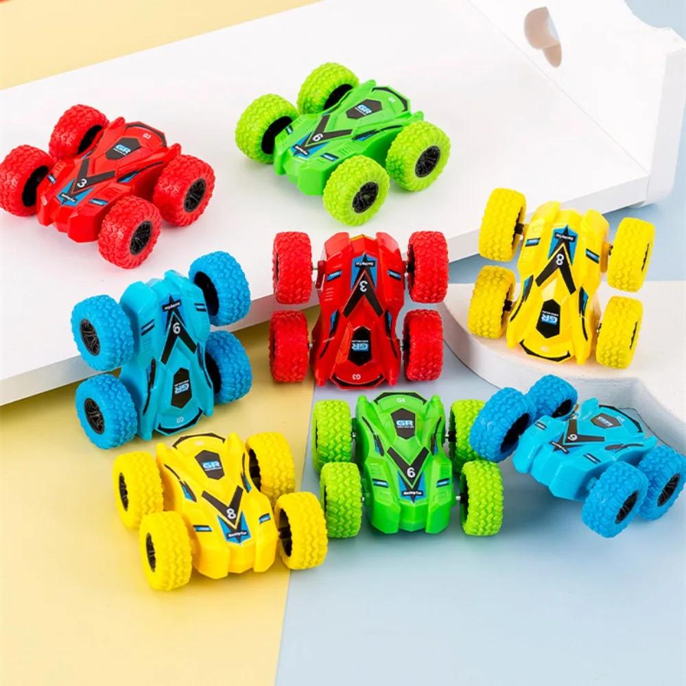 Fun Pull Back Car Double-Side Vehicle Inertia Safety and Fall Resistance Shatter-Proof Model for Kids Boys Children's Toys Car
