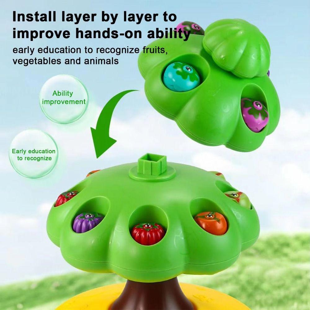 Magnetic Woodpeckers Pick Fruit Trees Magnetic Fishing Game Toys  Halloween Birthday Gift