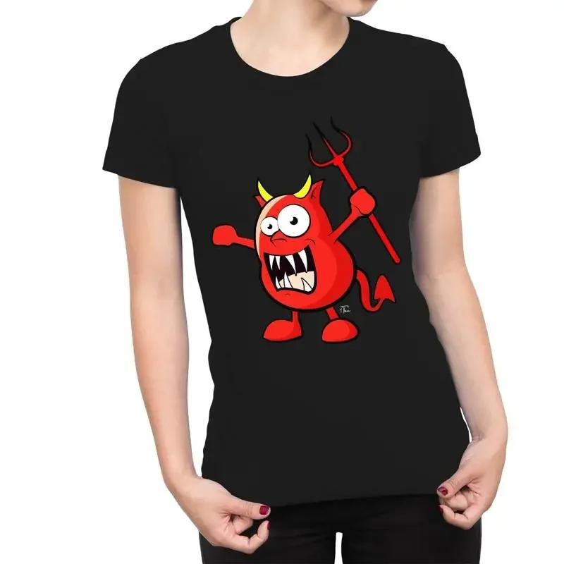 1t T Shirt Unisexs Cartoon Red Devil