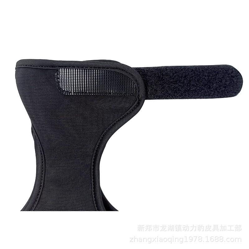 Traditional American Cowhide Three-Finger Archery Guard for Recurve Bows - Protective Gear & Accessories