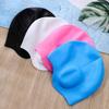 1pc/2pcs Silicone Swim Caps With Ear Coverage, Waterproof Non-Slip Large Size Swimming Hats For Long Hair,