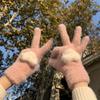 Love Plush Gloves Women's Cute Warm Thick Cycling Touch Screen Gloves