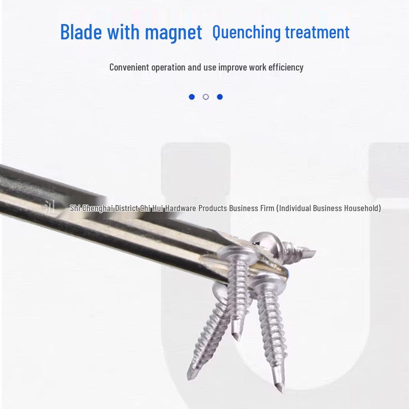 6mm Crystal Screwdriver: Magnetic Phillips & Slotted, Color Strip Design