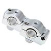 Nakira 21mm Acima Adaptador de Elevação de Guidão de Motocicleta Posto Elevador de Guidão PCX CB250F nkr1052 22,2mm 28,6mm MT-25 (Prata)