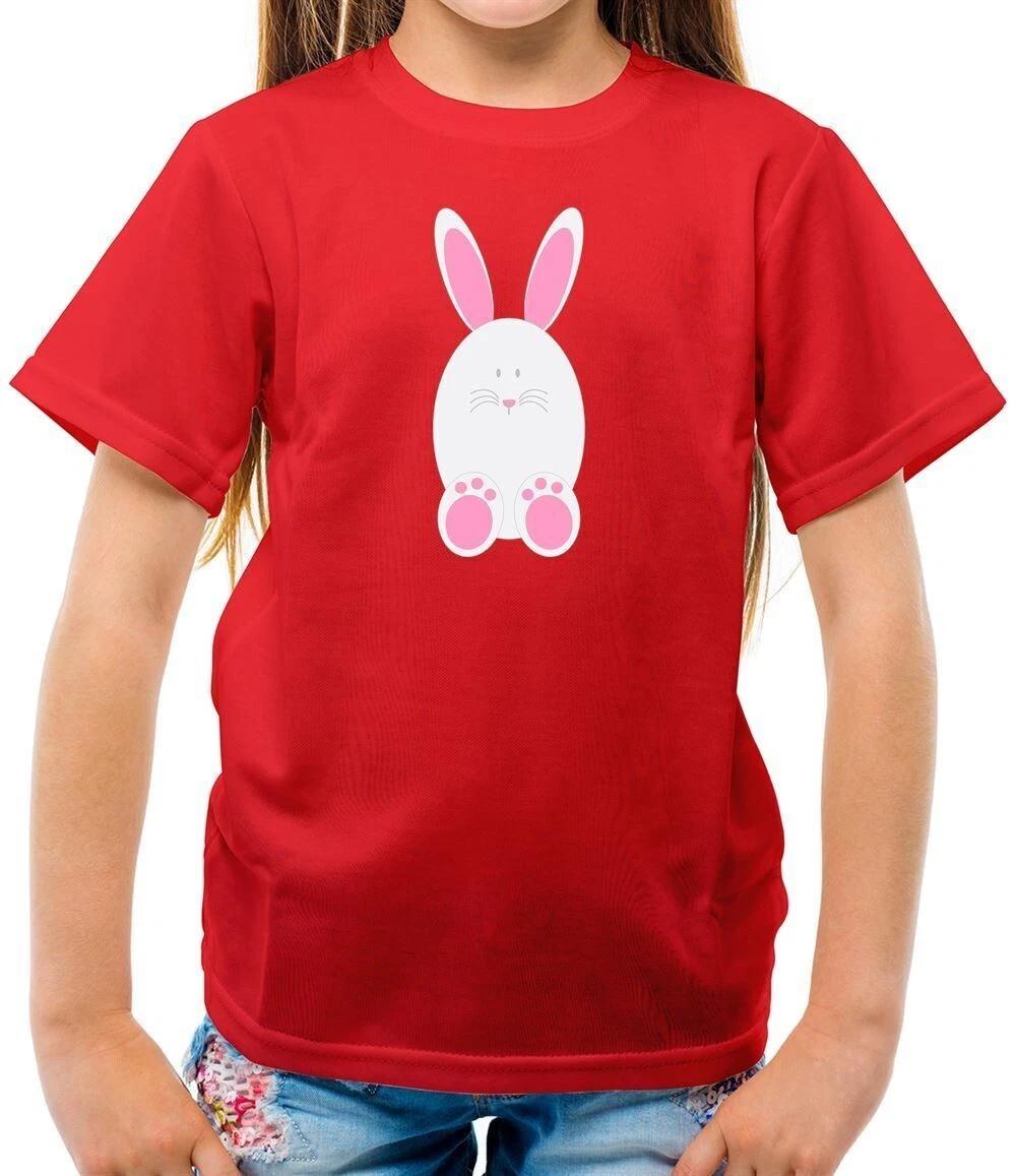 White Easter Bunny Kids T-ShirtCute Bunny Eggs Gift Idea 130