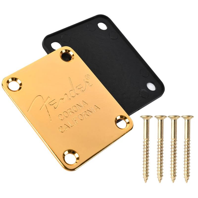 Electric Guitar Neck Plate 4-hole Shank Reinforcement Plate Guitar Neck Joint Board Protective