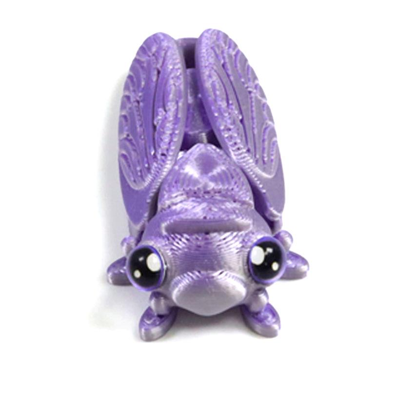 Cute Summer Mini Cicada Toy Statue 3D Printing Toy Simulation Insect Cicada Robin Toy Model Desktop Decor Small Ornaments Gift