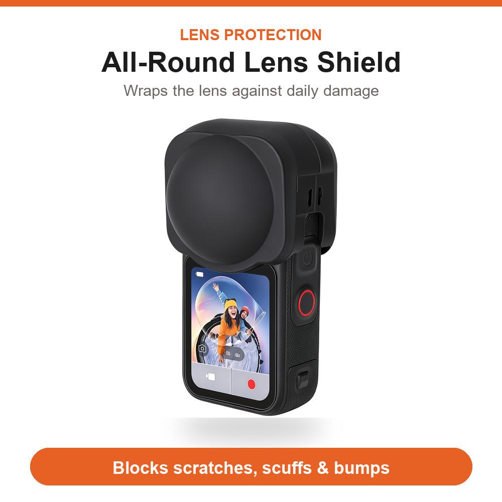 Lens Protector Cover for Insta360 X6 Soft Silicone Lens Cap Anti-Scratch Shockproof Dustproof Guard Panoramic Camera Accessory
