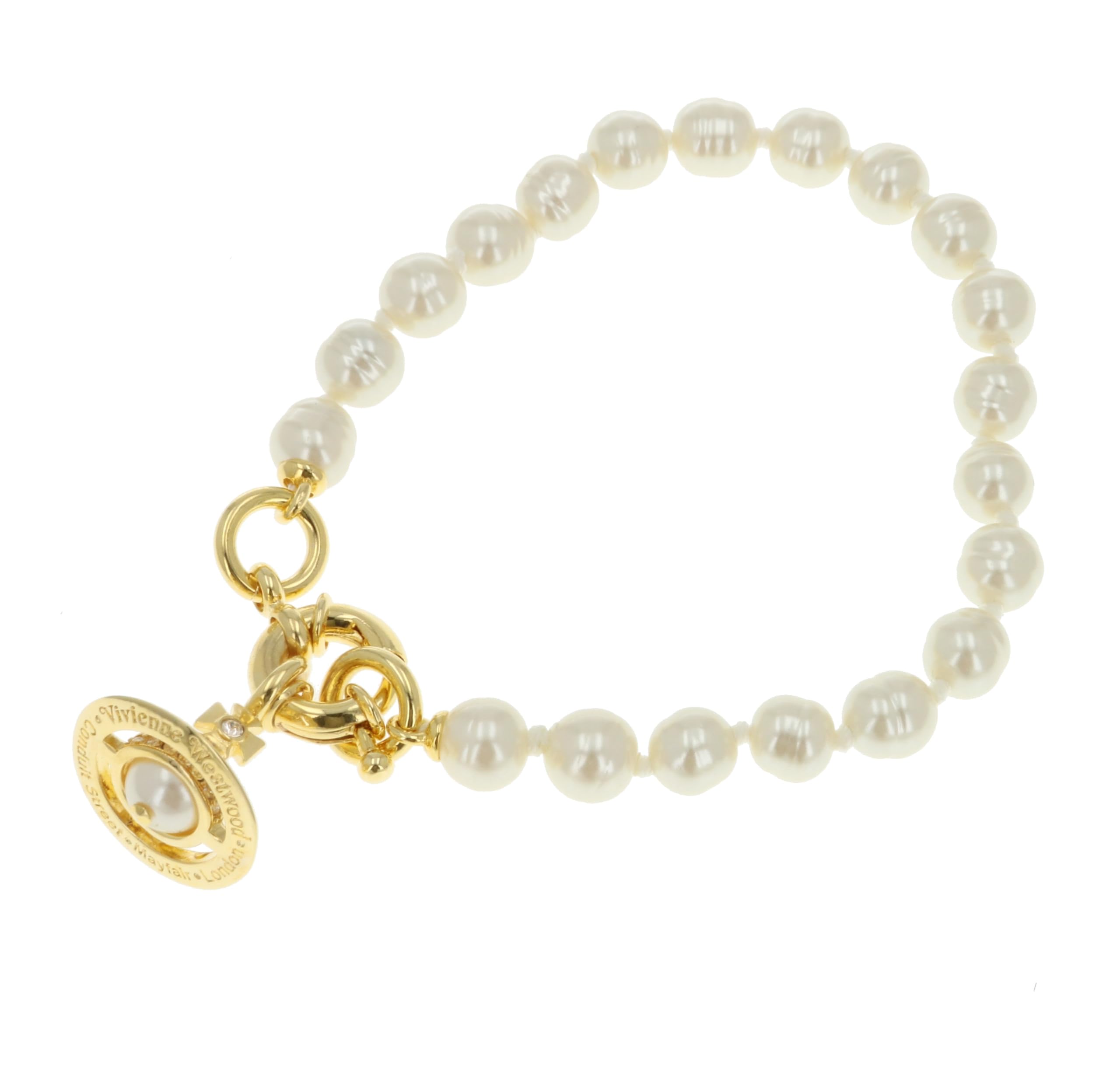 

Vivienne Westwood ALEKSA Bracelet Brass Women s 6102023V/02R496 [Used] золотий