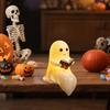 Ghost Reading Lantern Lighted Ghost Figurine Halloween Resin Figurine Tabletop Centerpiece For Bedroom Study Bookshelf Kid's