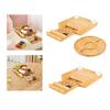Serving Cheese Tray Bamboo Board for Housewarming Celebration Wedding with round plate