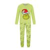 Print Cute Family Set Pajamas, Home Clothes, Family Set Long Sleeve Top Pants Set